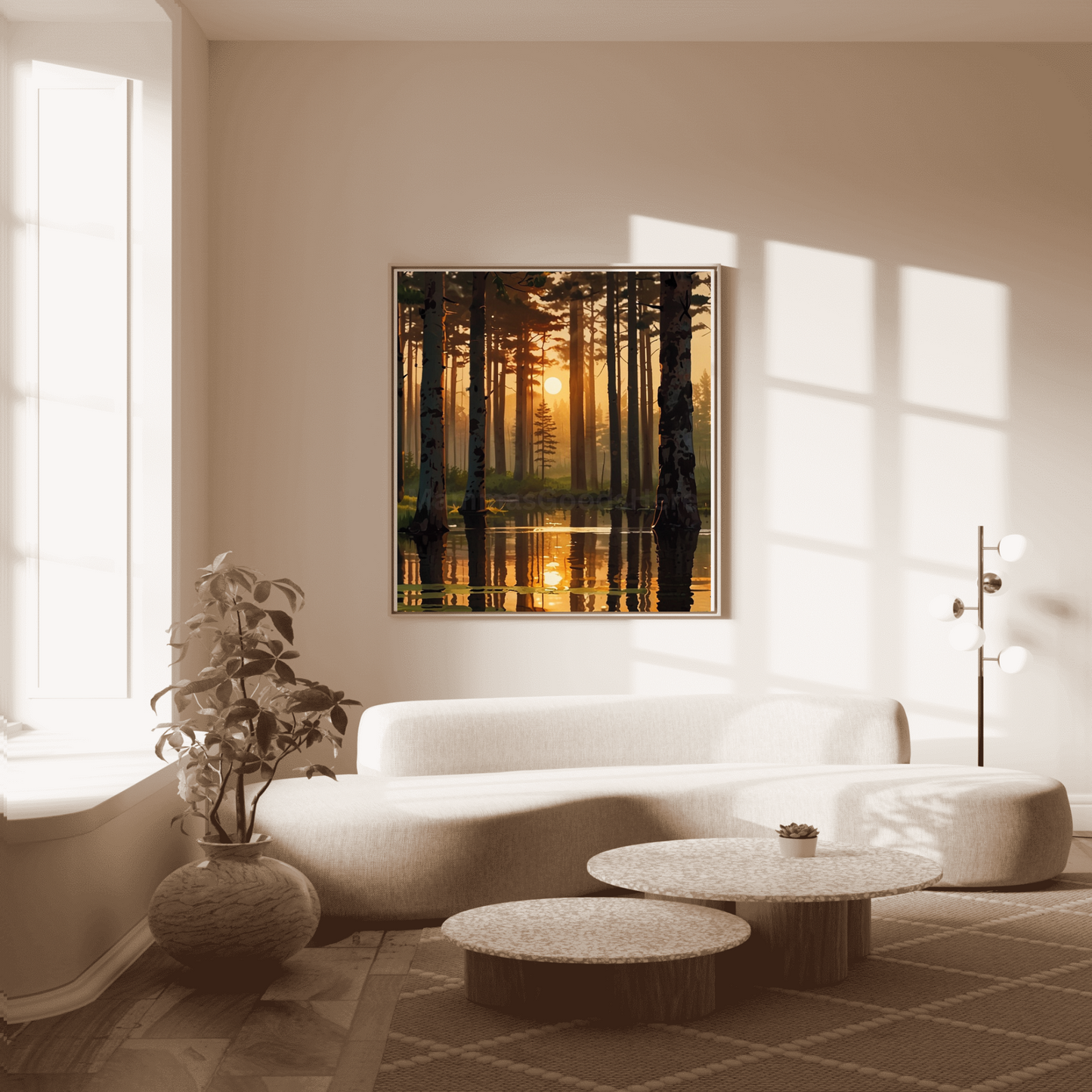 Peaceful Pine Forest Art Print
