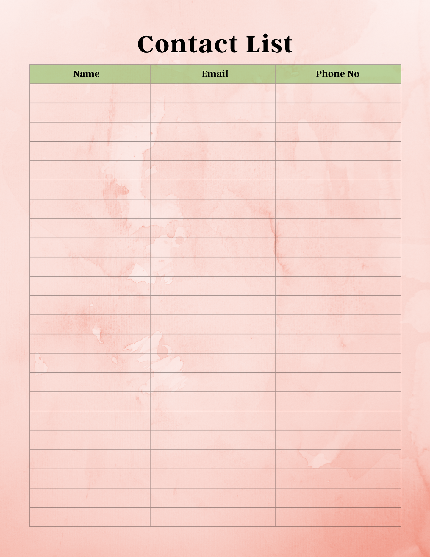 Digital Monthly Planner 2024-2025
