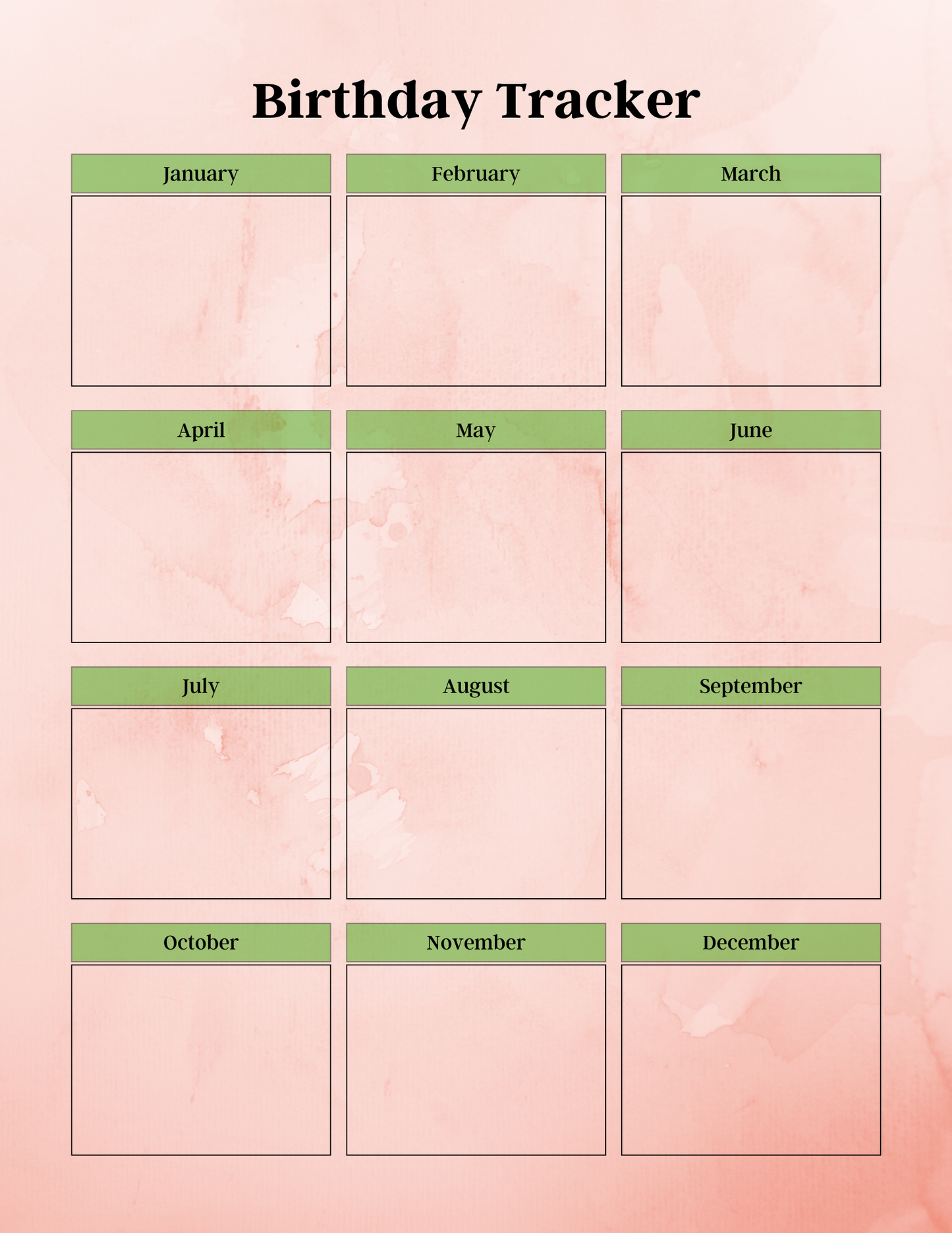 Digital Monthly Planner 2024-2025
