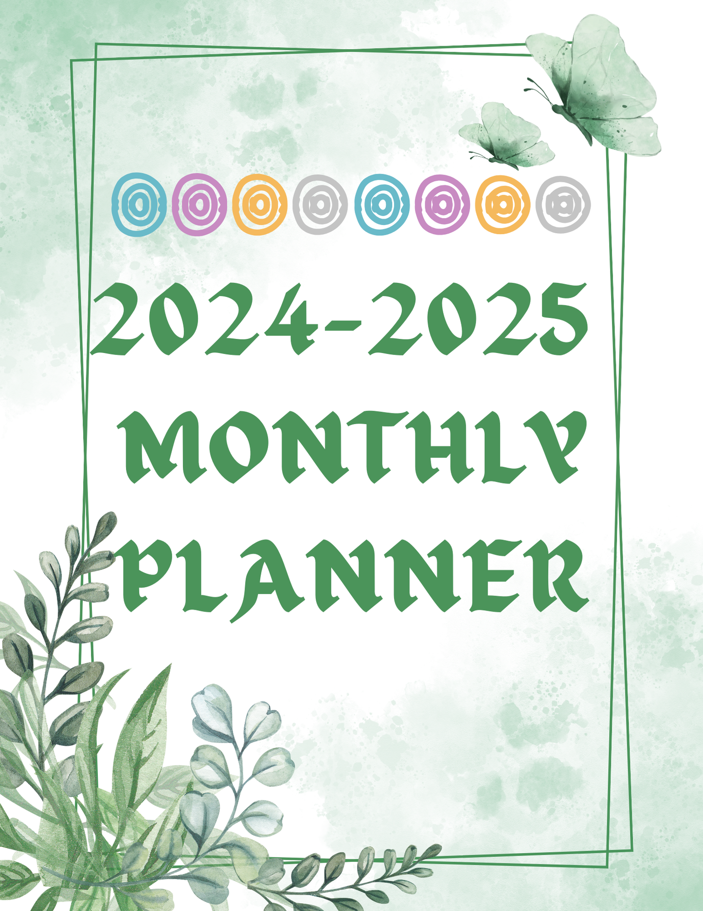Digital Monthly Planner 2024-2025