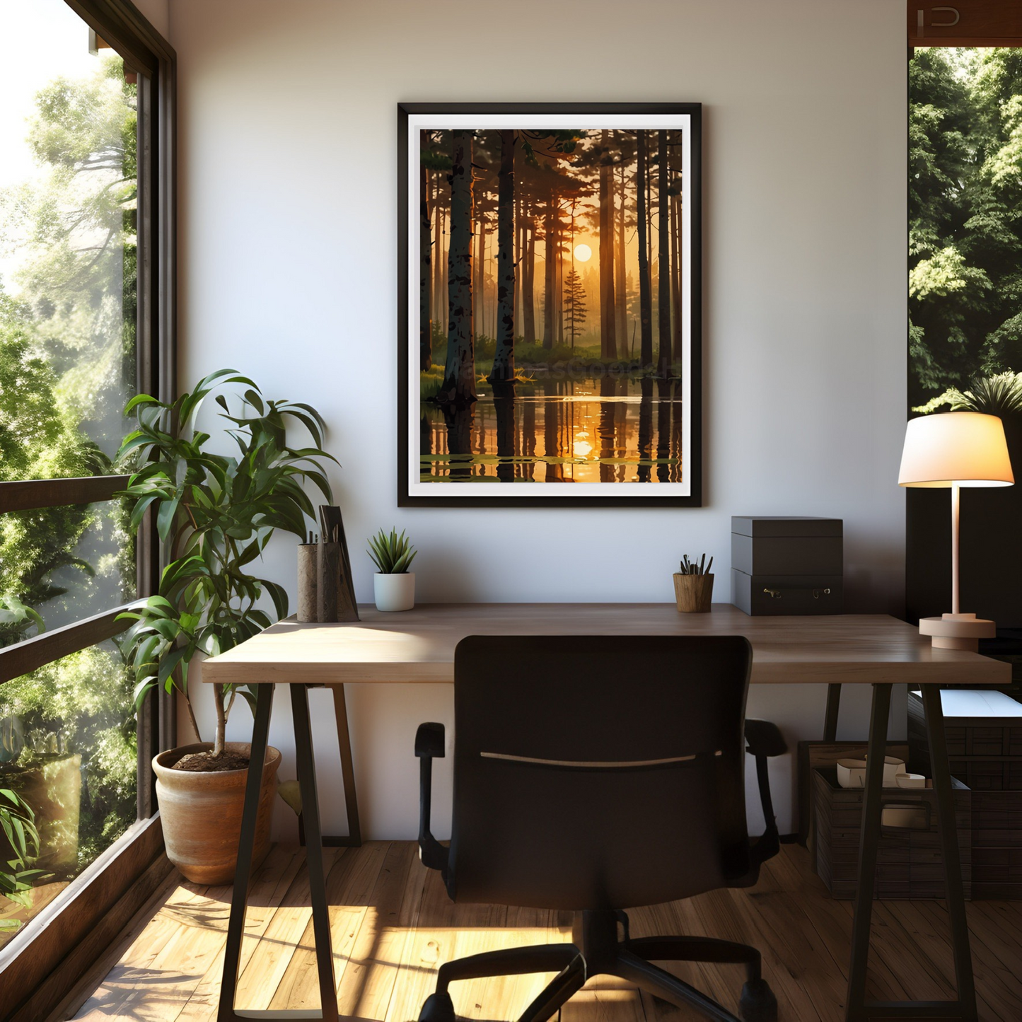 Peaceful Pine Forest Art Print