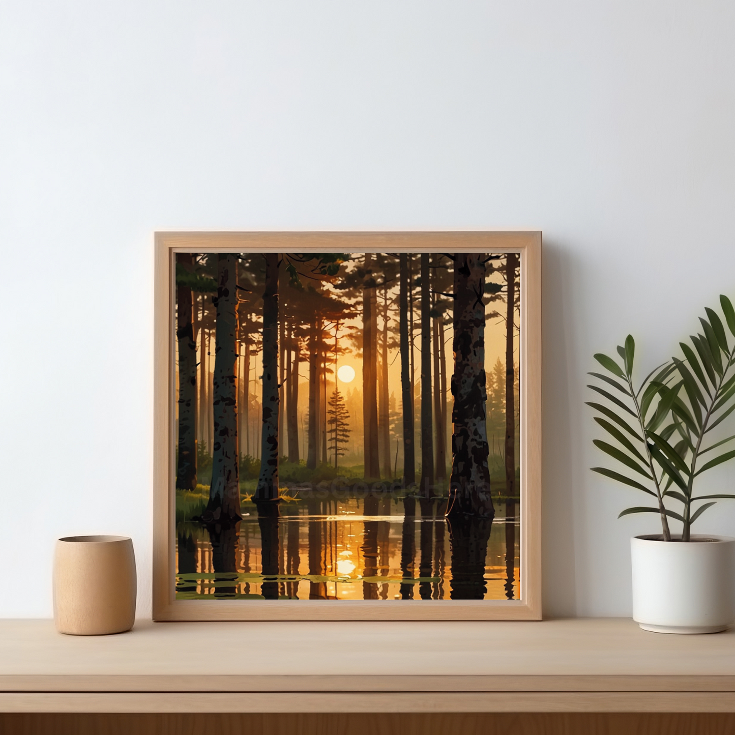 Peaceful Pine Forest Art Print