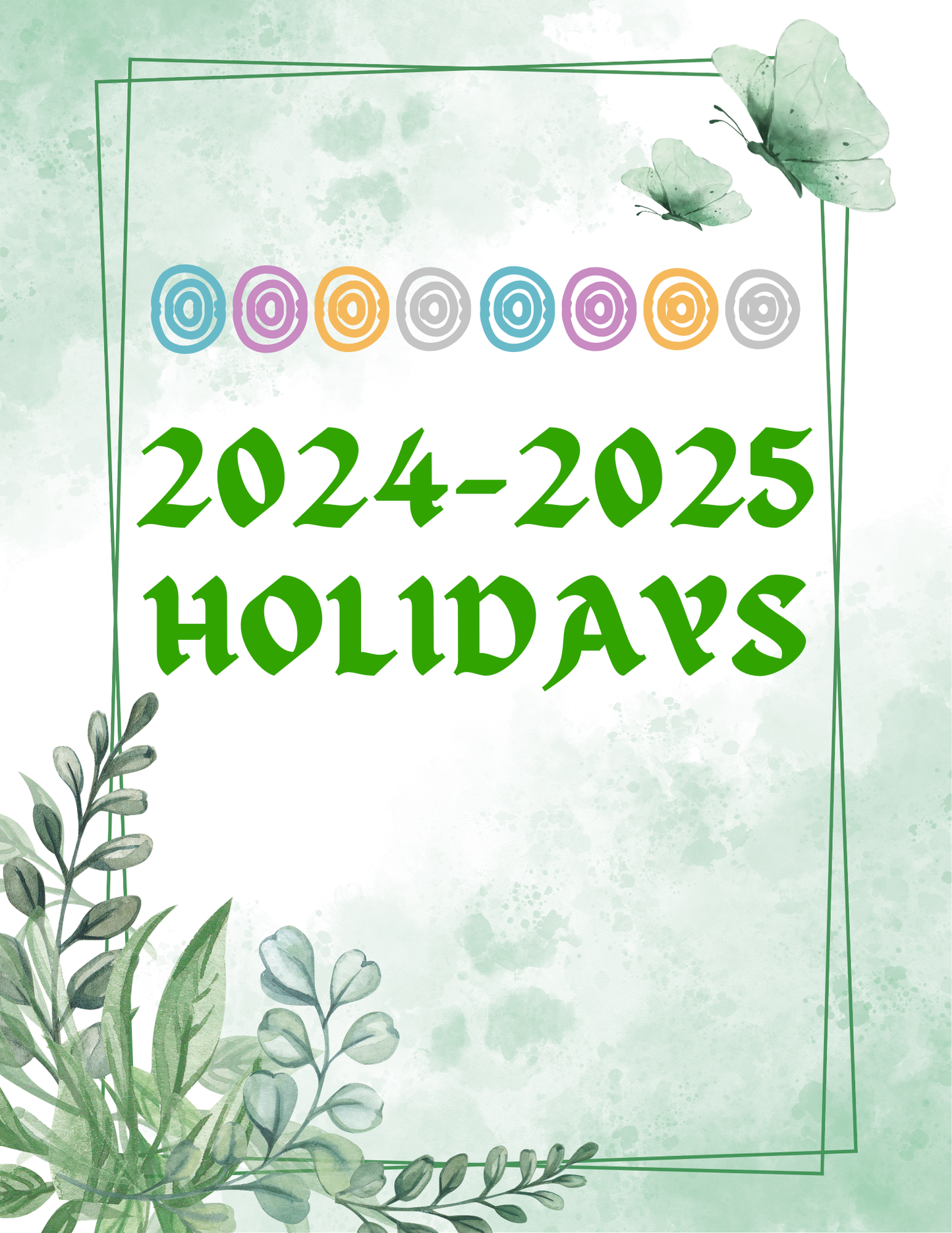 Digital Monthly Planner 2024-2025