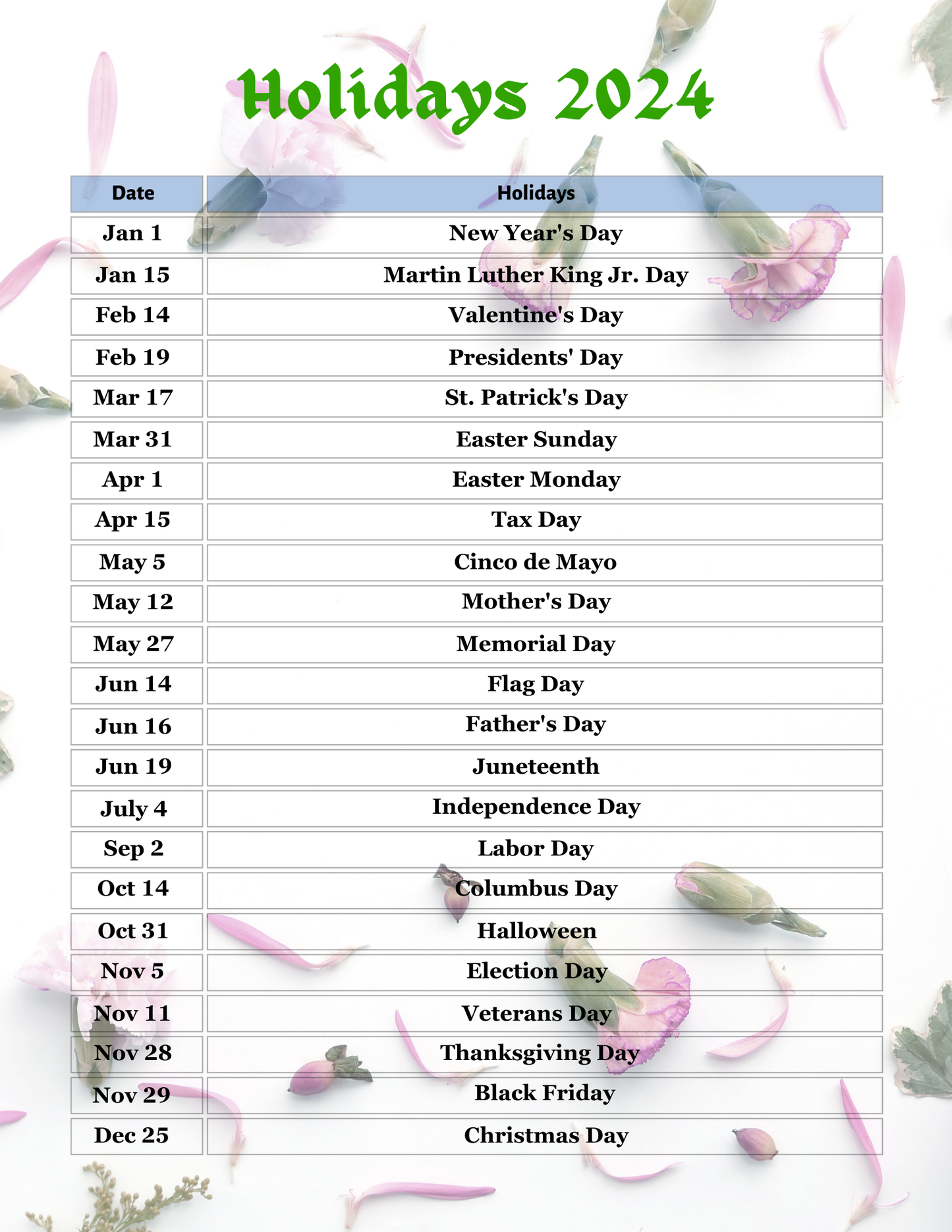 Digital Monthly Planner 2024-2025