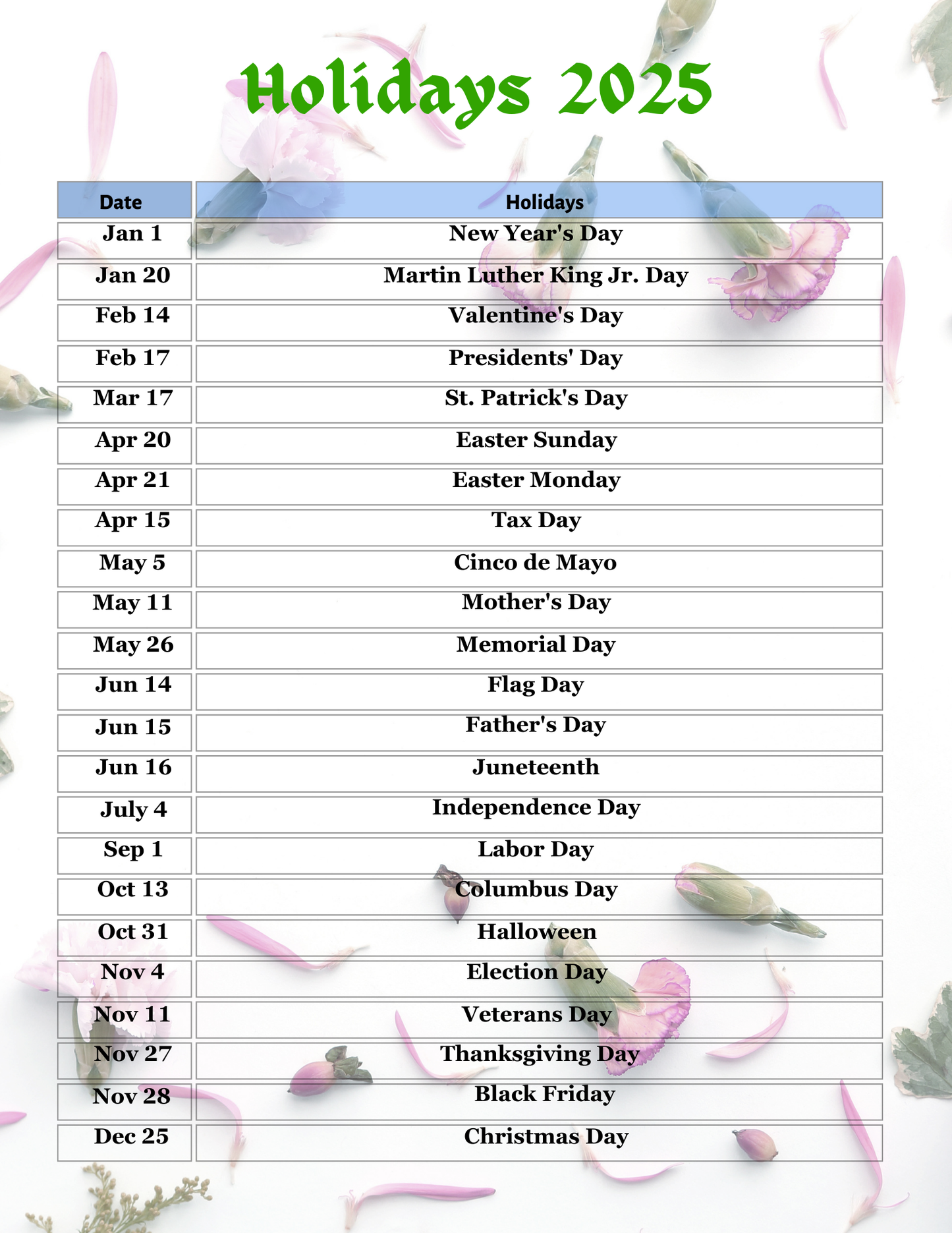 Digital Monthly Planner 2024-2025