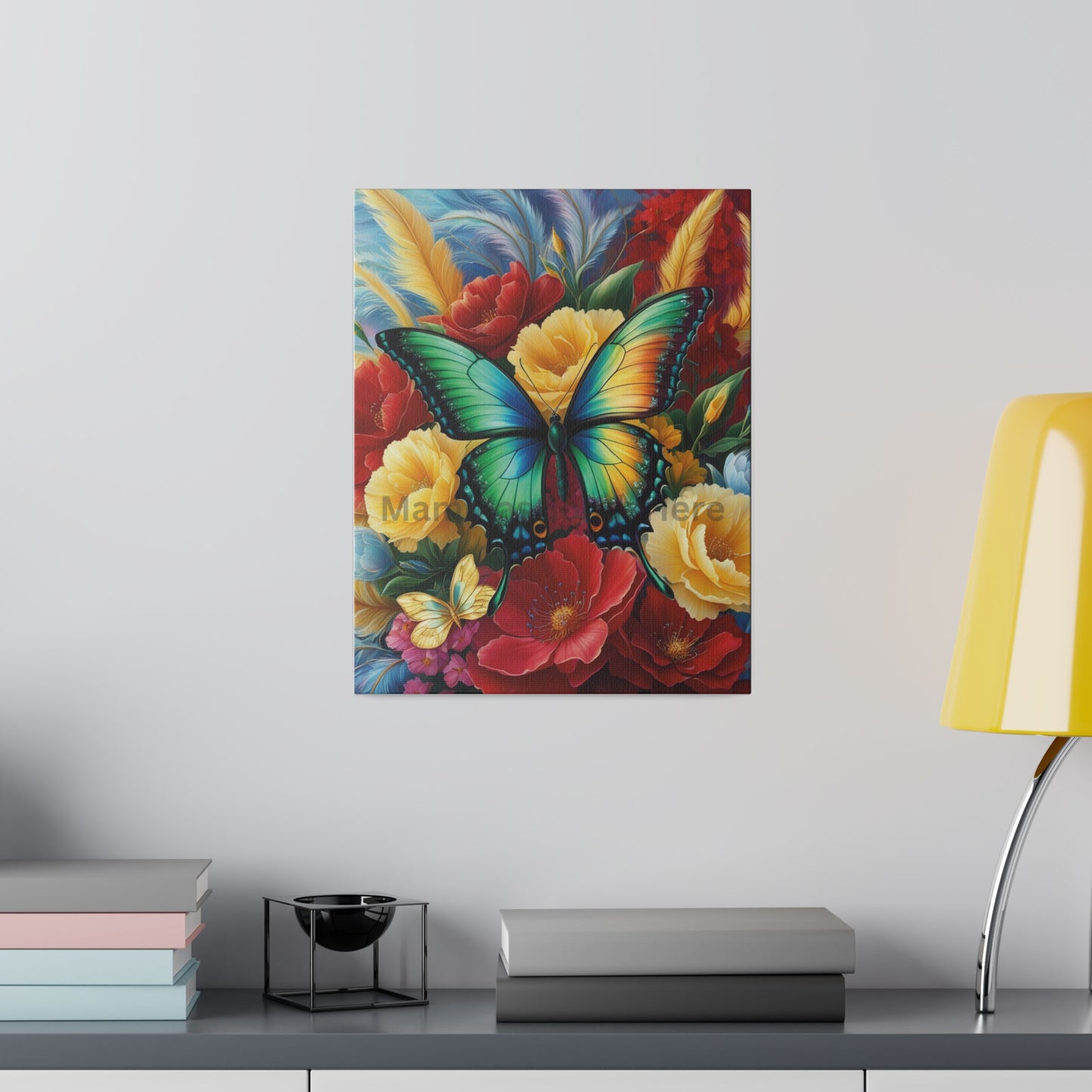 Red Yellow Garden Geranium Flowers Photo Digital Download