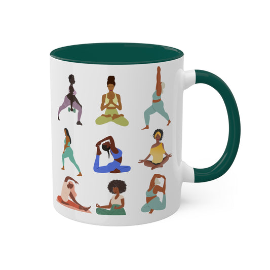 Black Girl Yoga Mug