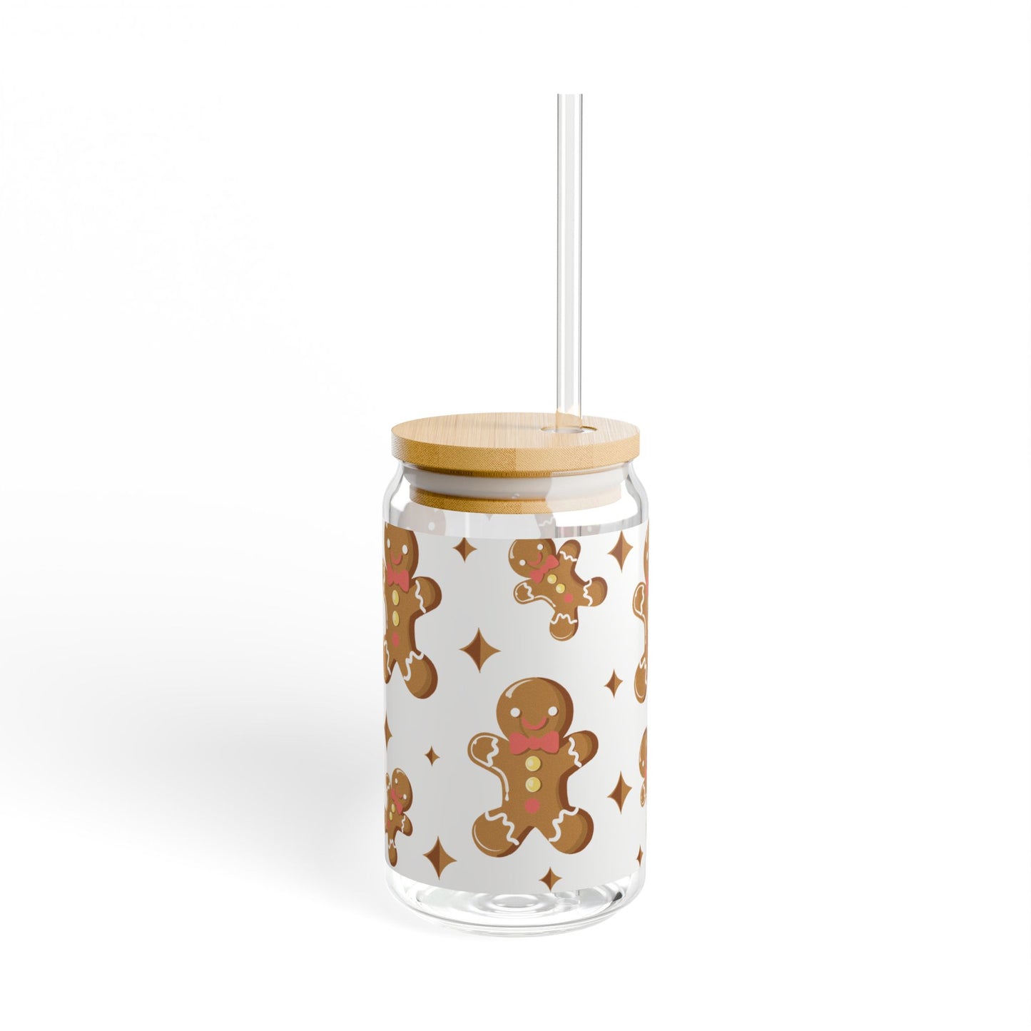 Glass Tumbler - Gingerbread Man Cookies