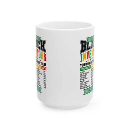 Black History Inventor Ceramic Mug (11oz, 15oz)