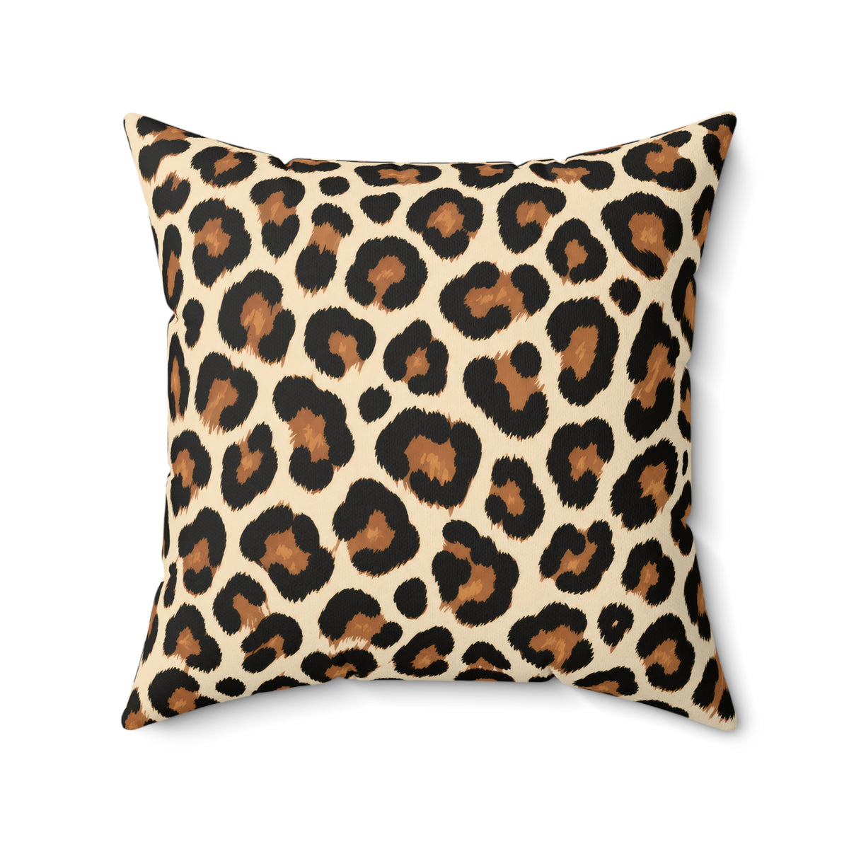Leopard Print Decorative Pillow — Bold Animal Print Accent Cushion