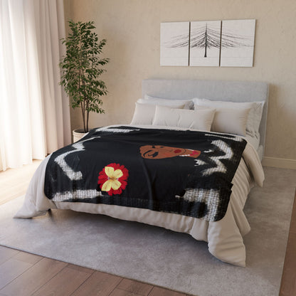 Black Empowerment Afrocentric Sherpa Fleece Blanket