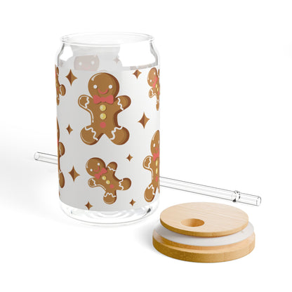 Glass Tumbler - Gingerbread Man Cookies