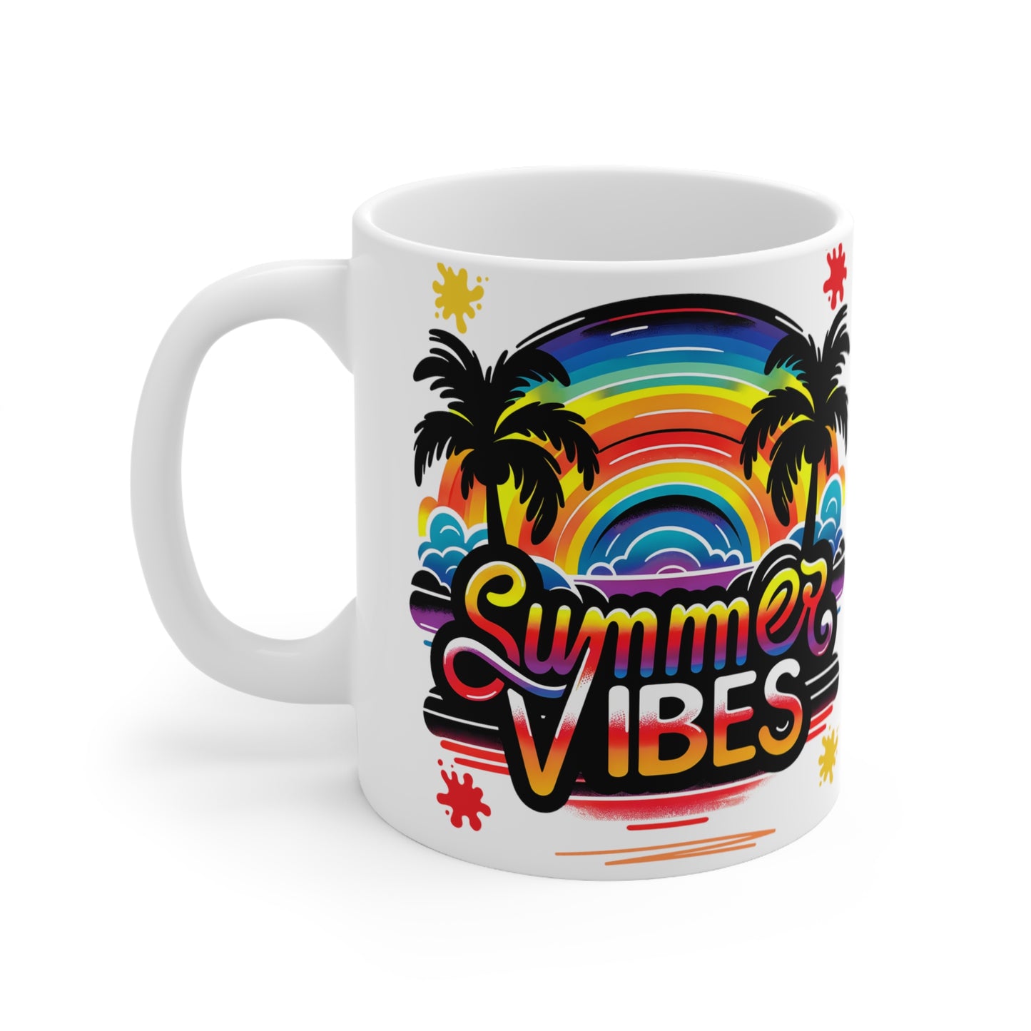 Summer Vibes Tropical Design Mug