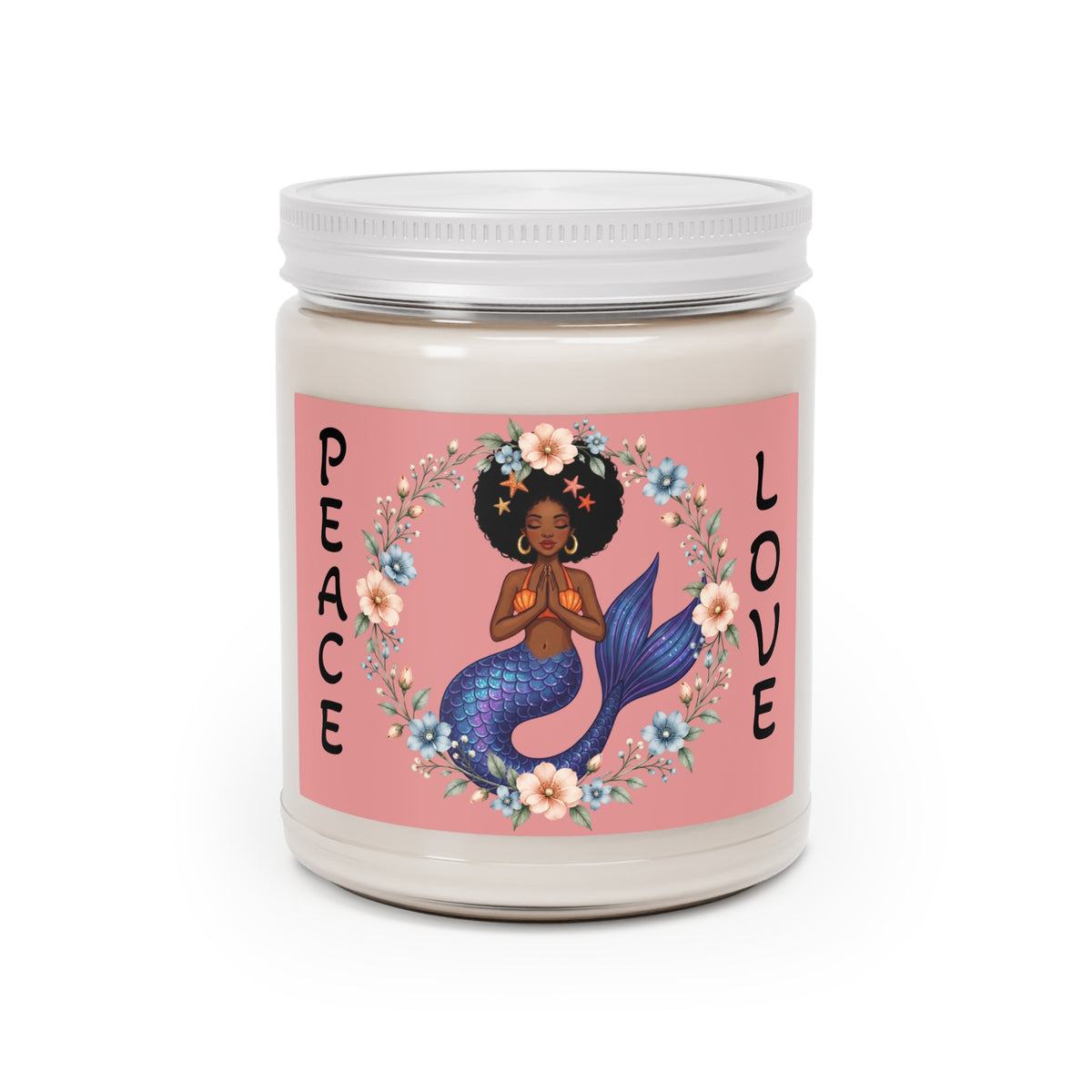 Peace Love Mermaid Meditation Soy Candle