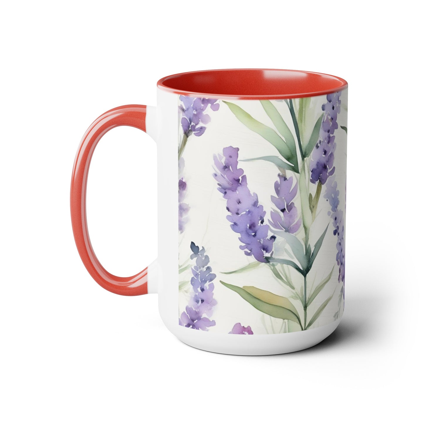 Watercolor Lavender Flower Mug