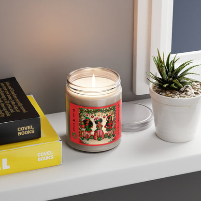 Peace & Blessings Christmas Candle – Festive Holiday Soy Candle
