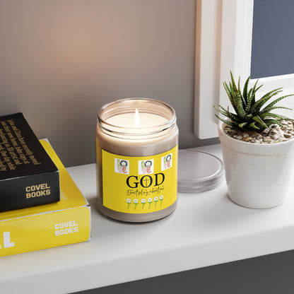 Scented Soy Candles with White Lid, 9oz