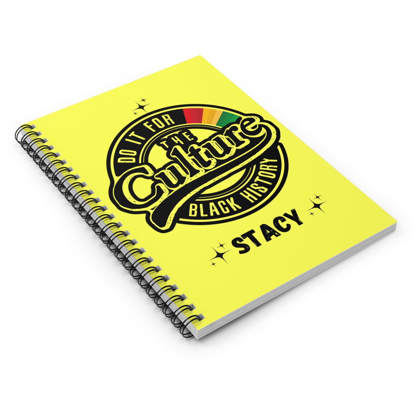 Ruled Line Spiral Notebook - Black History - Do it for the Culture