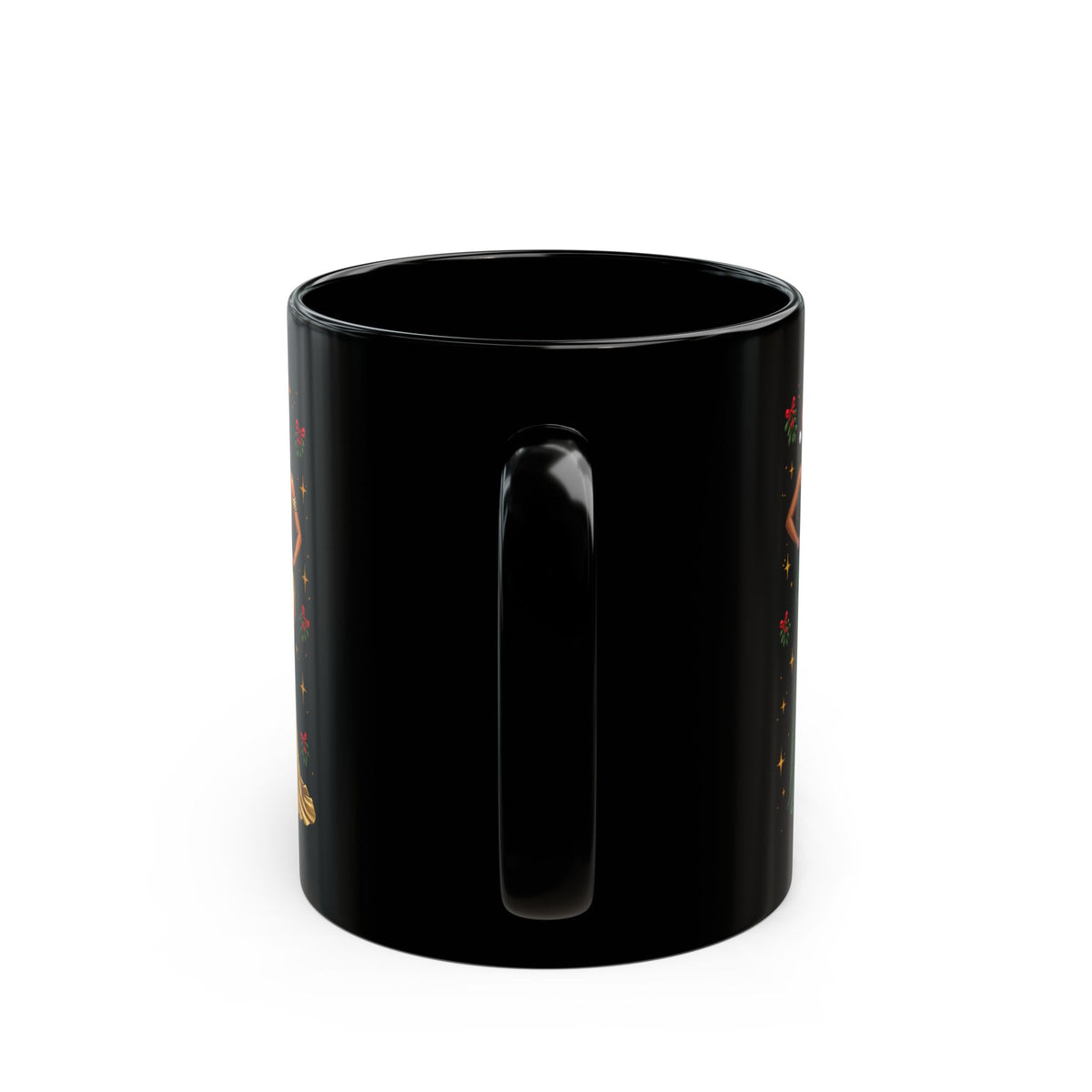 Black Christmas Glamour Fashionista Mug