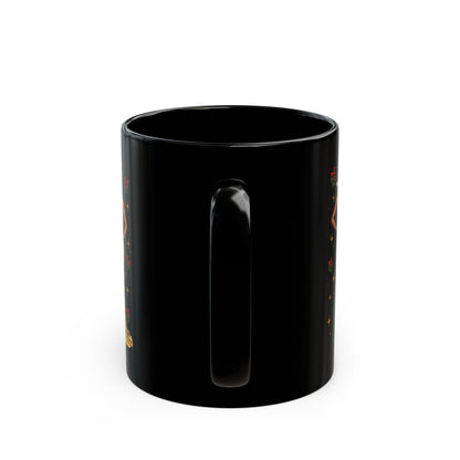 Black Christmas Glamour Fashionista Mug