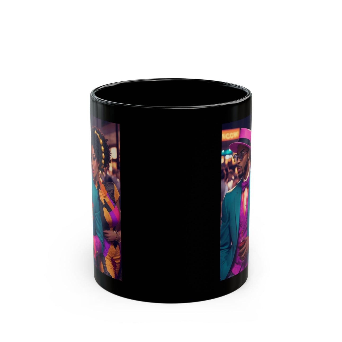 Black Woman Black Man Mug