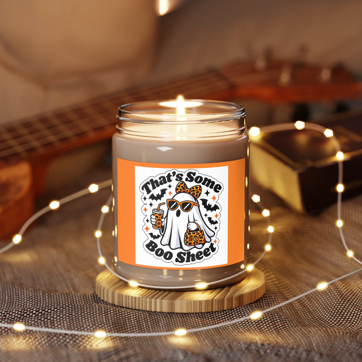 That’s Some Boo Sheet Soy Candle — 9oz Halloween Scented Candle with White Lid