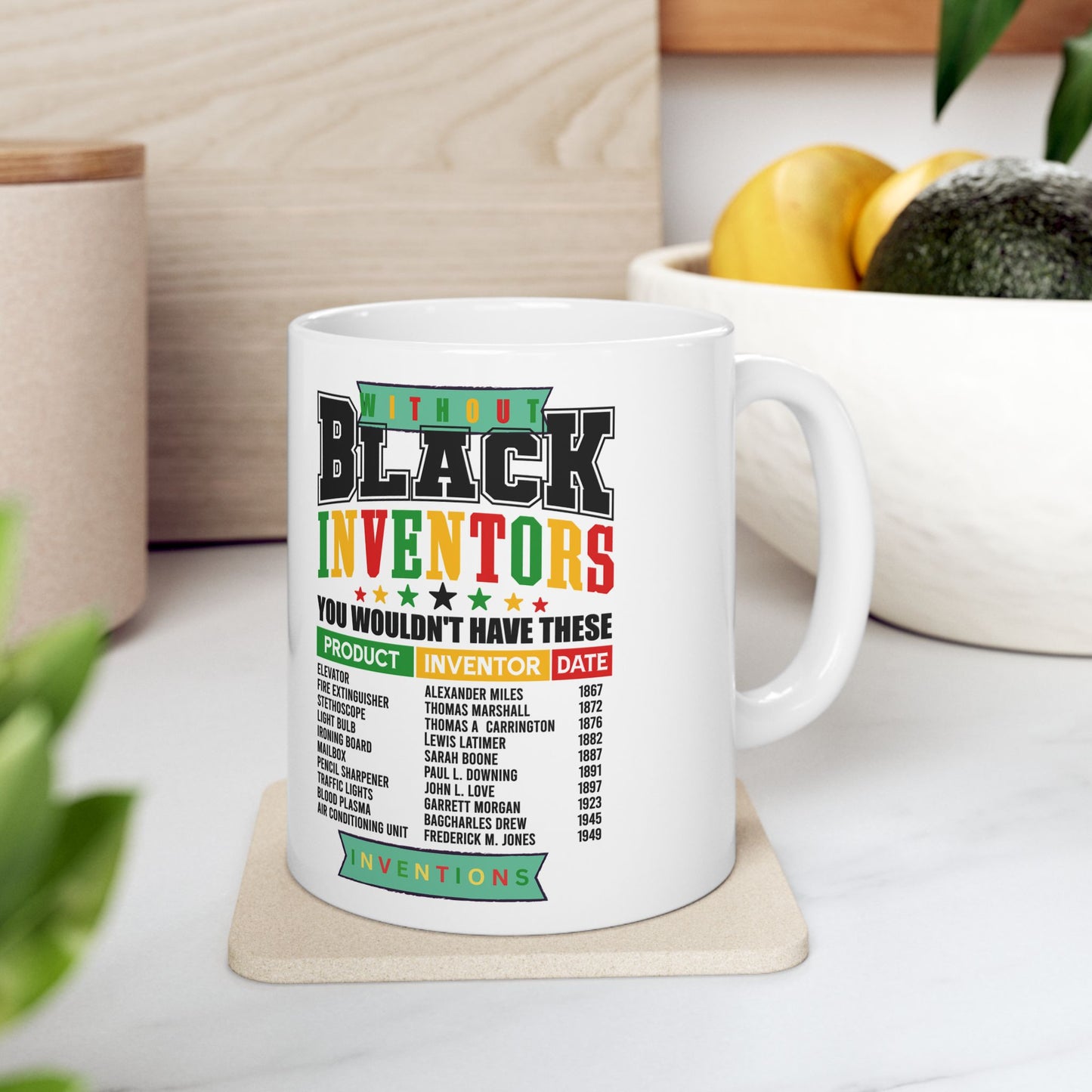 Black History Inventor Ceramic Mug (11oz, 15oz)