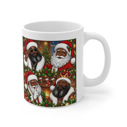 Christmas Santa Mug – Festive Multicultural Santa Claus Coffee Cup