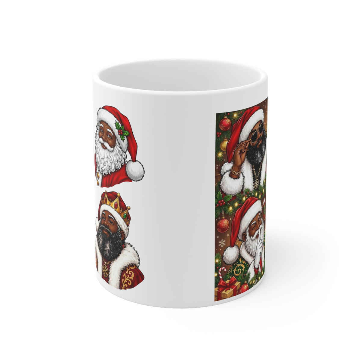 Christmas Santa Mug – Festive Multicultural Santa Claus Coffee Cup