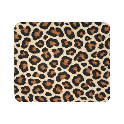 Leopard Print Fleece Sherpa Blanket