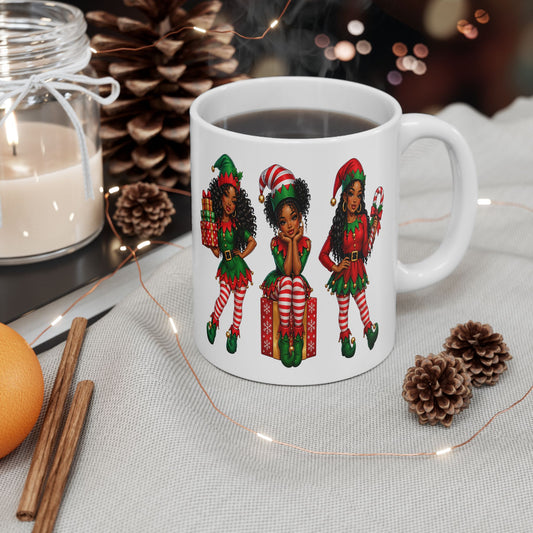 Christmas Elf Ceramic Mug