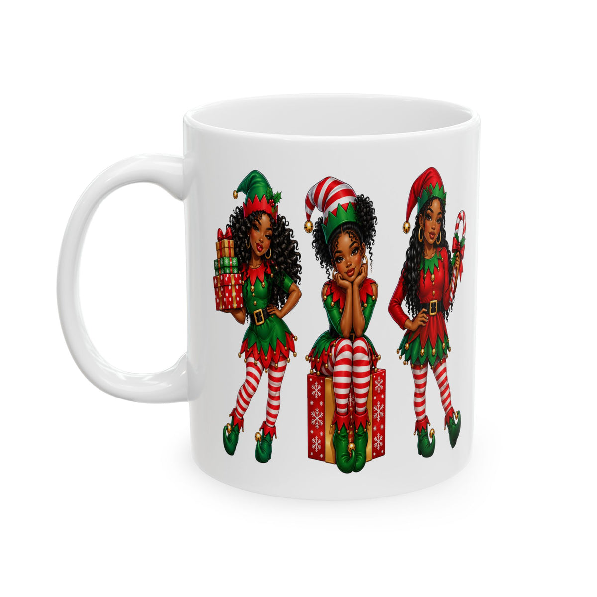 Christmas Elf Ceramic Mug