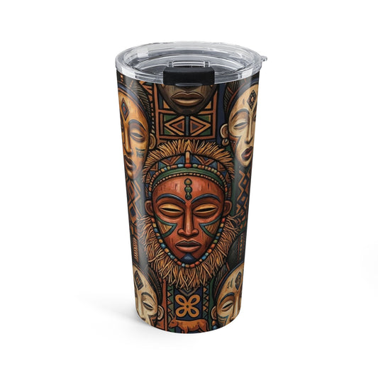 20oz African Tribal Mask Tumbler