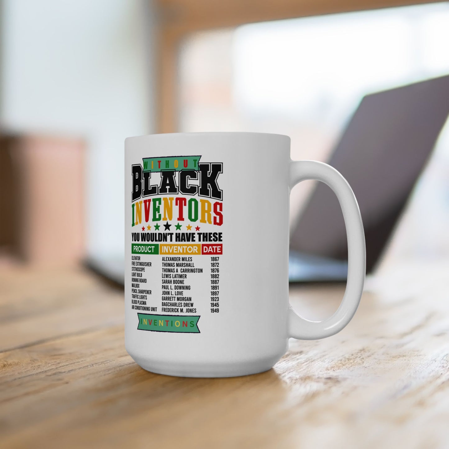 Black History Inventor Ceramic Mug (11oz, 15oz)