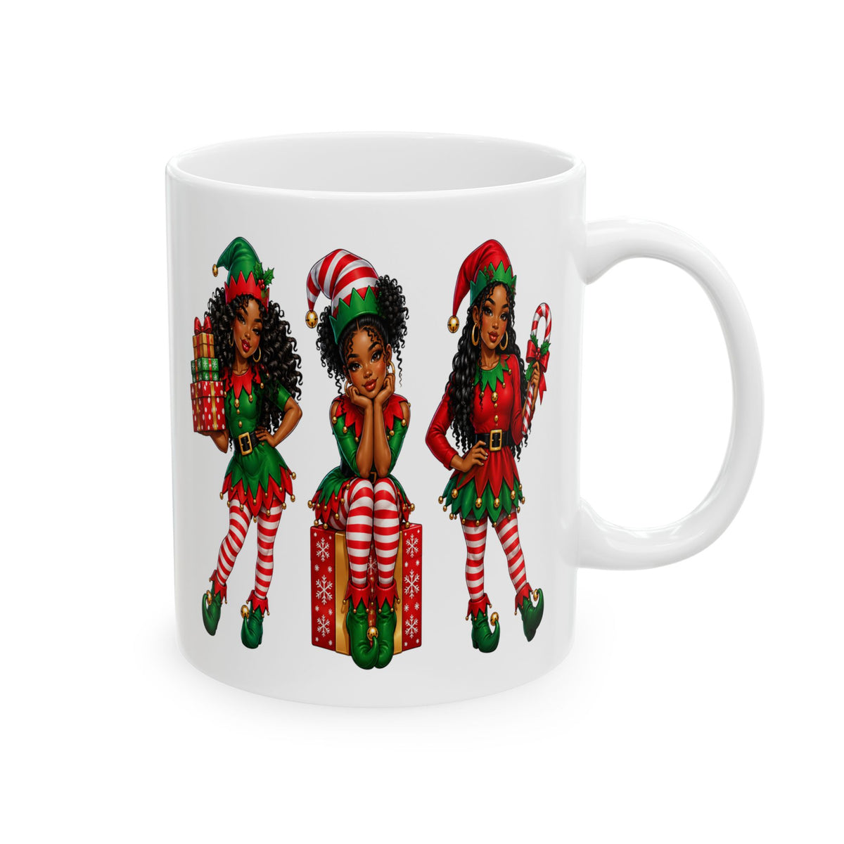 Christmas Elf Ceramic Mug