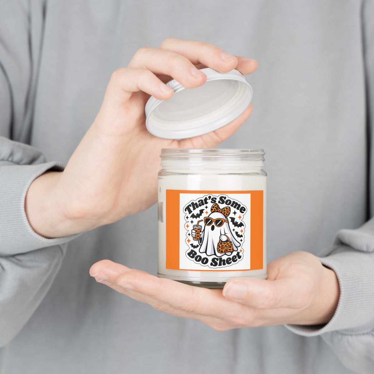 That’s Some Boo Sheet Soy Candle — 9oz Halloween Scented Candle with White Lid