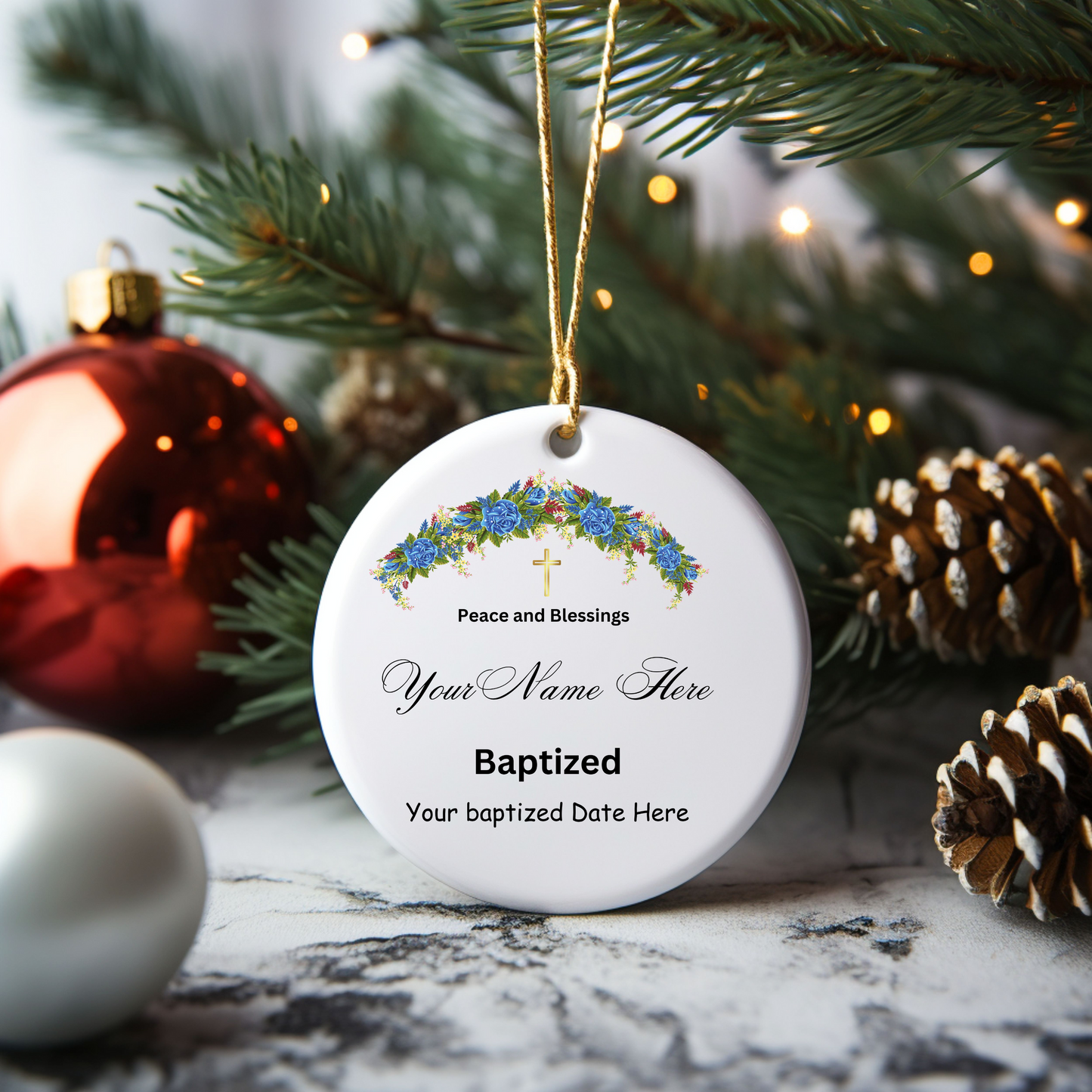 Personalized Ceramic Ornament