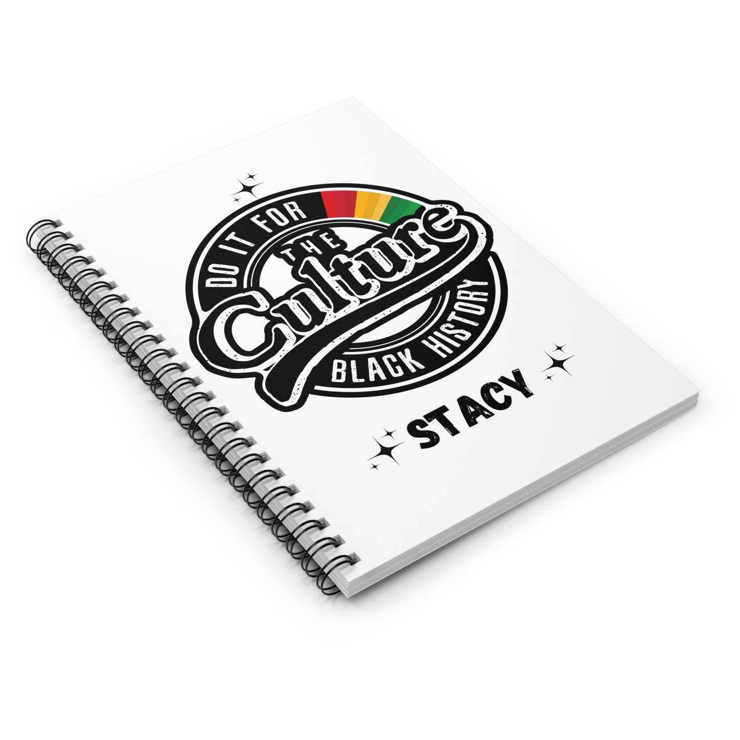 Black History Ruled Line Spiral Notebook