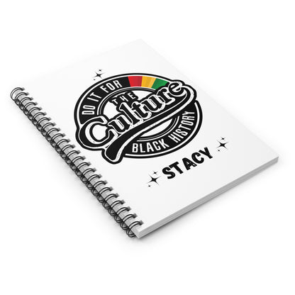 Black History Ruled Line Spiral Notebook