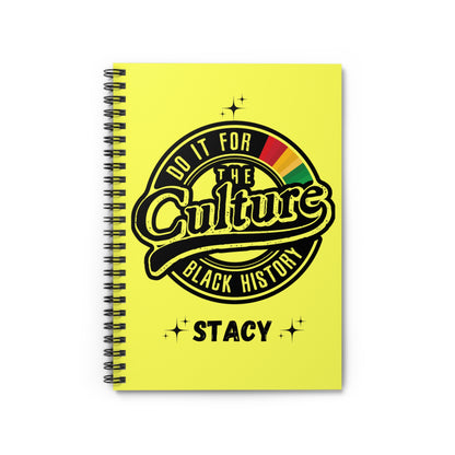 Ruled Line Spiral Notebook - Black History - Do it for the Culture