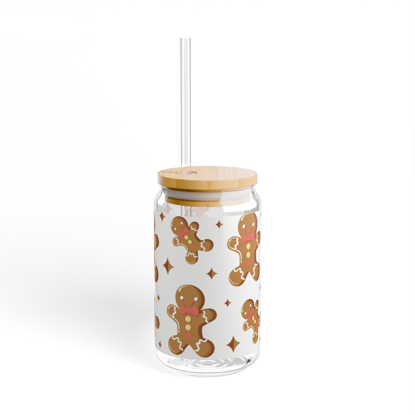 Glass Tumbler - Gingerbread Man Cookies