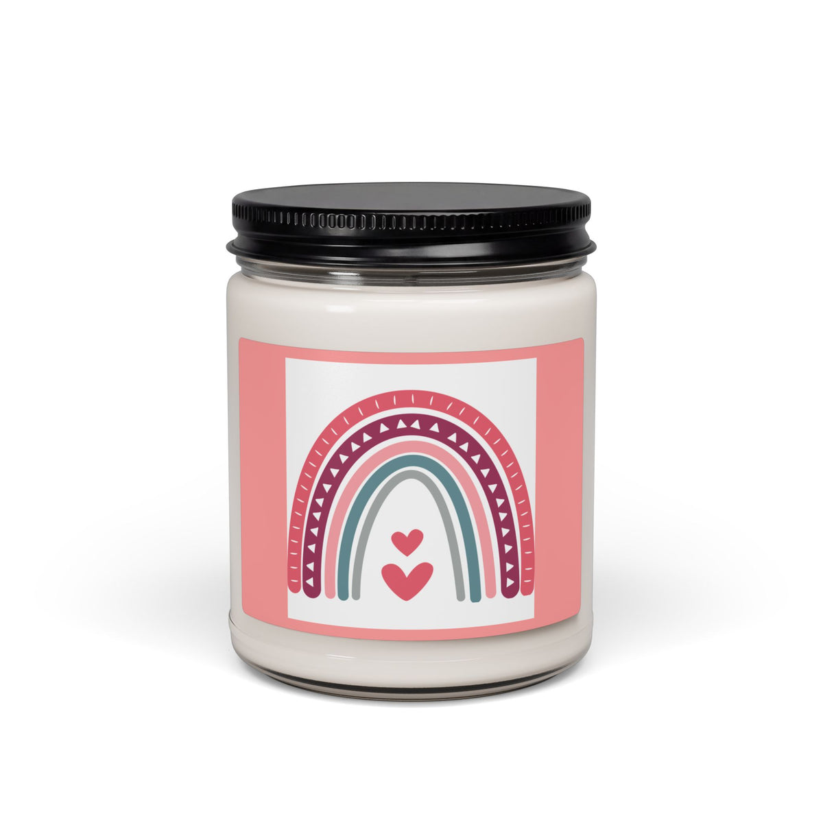 Valentine Rainbow Soy Candle