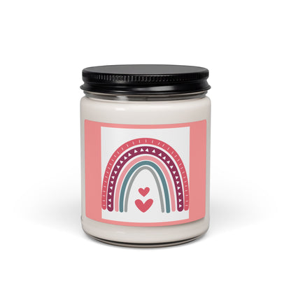 Valentine Rainbow Soy Candle