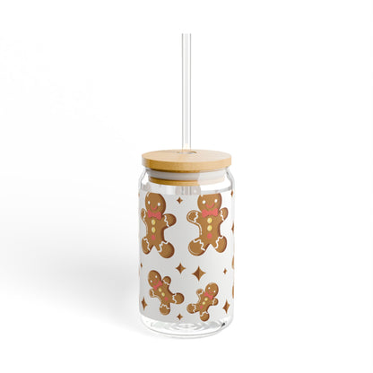 Glass Tumbler - Gingerbread Man Cookies