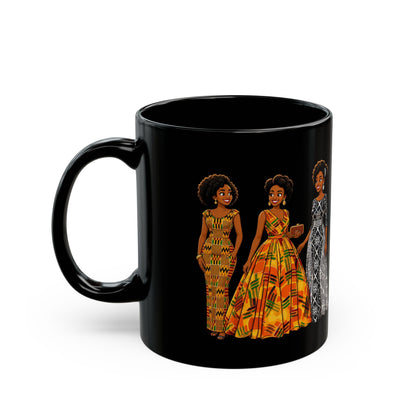 Black Women in African-Inspired Dresses Coffee Mug