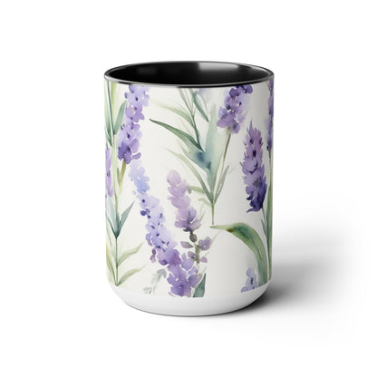 Watercolor Lavender Flower Mug