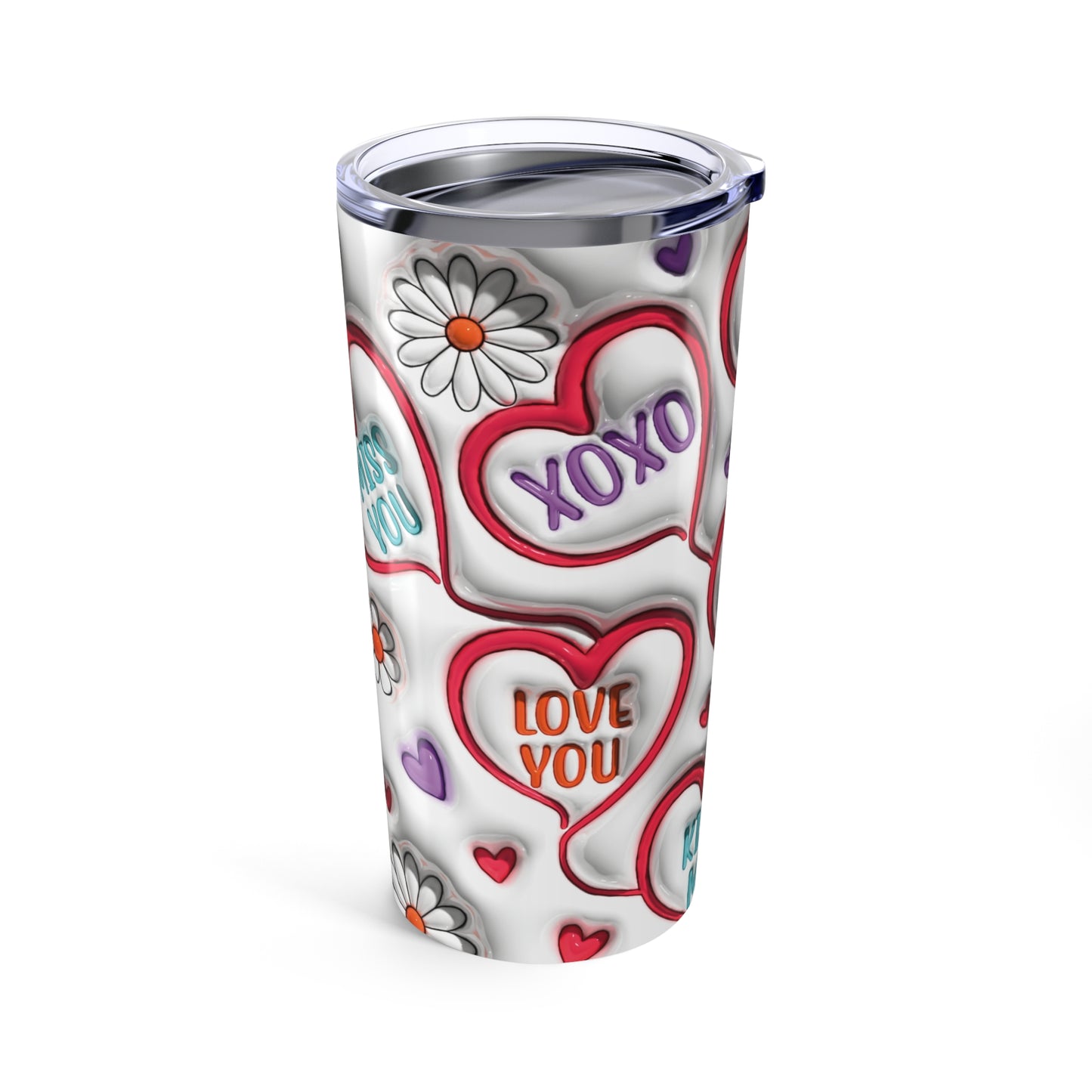 3D Valentine Tumbler