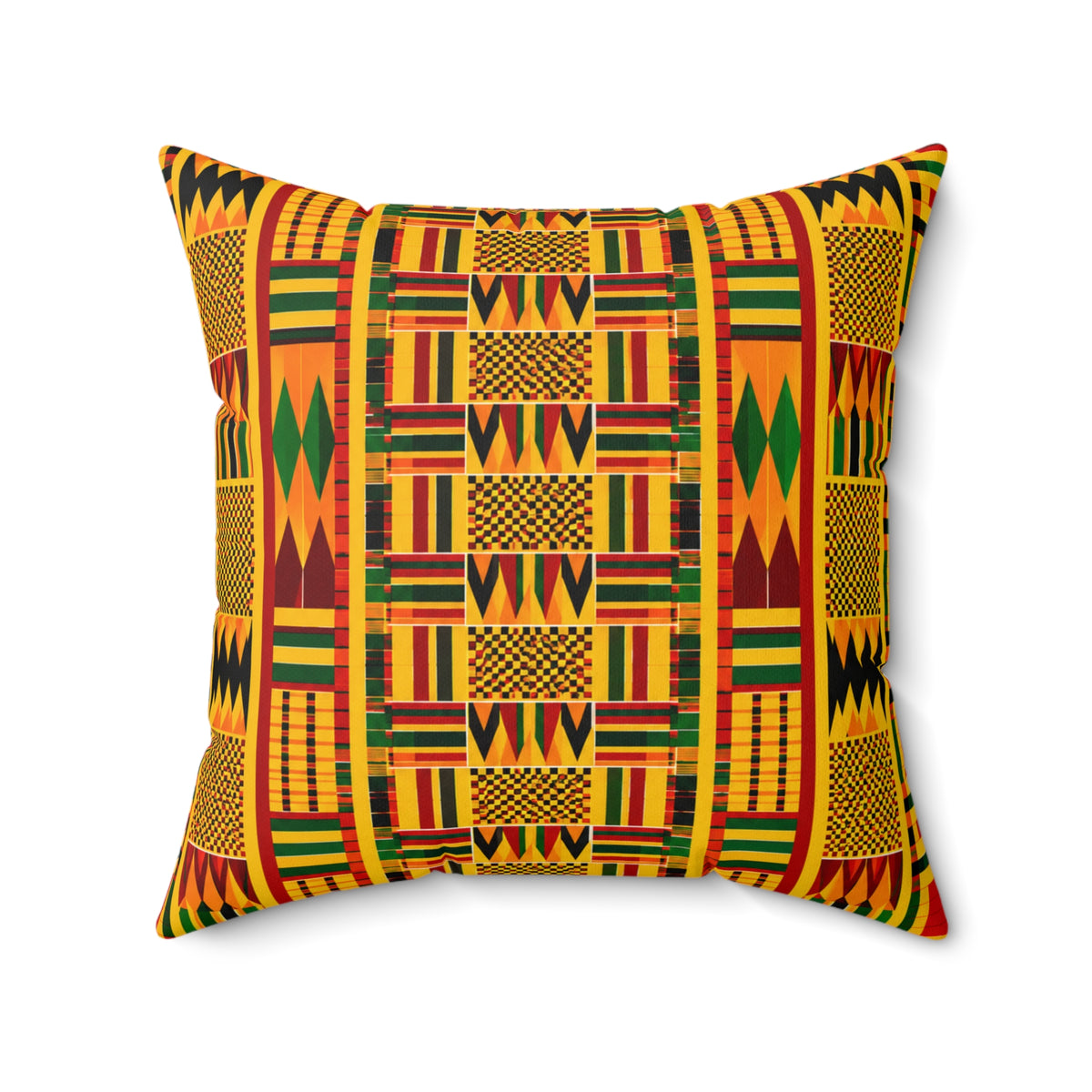 Kente Pattern Decorative Pillow