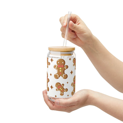 Glass Tumbler - Gingerbread Man Cookies