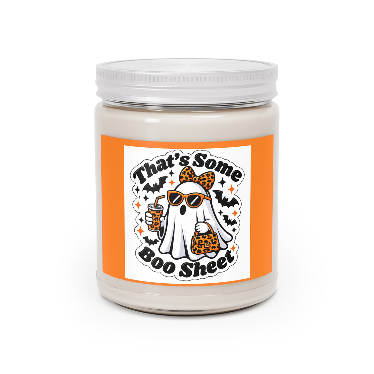 That’s Some Boo Sheet Soy Candle — 9oz Halloween Scented Candle with White Lid